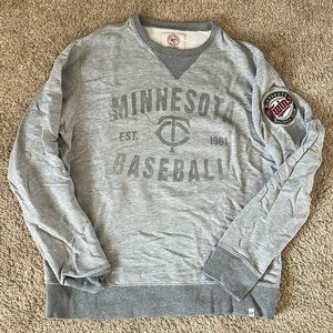 Grey Minnesota Twins Unisex Crewneck Sweatshirt - size M